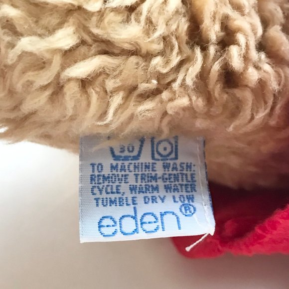 Eden Paddington Bear Plush Teddy Stuffed Animal Darkest Peru to London Red Blue - Picture 8 of 14